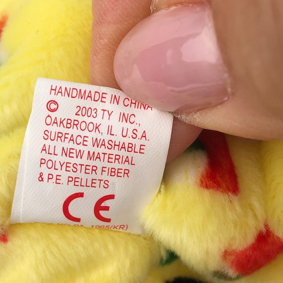 Ty Vintage Beanie Baby Pinata the Bear Plush Rare NEW - Collectible - Picture 11 of 11